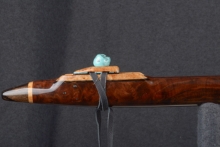 Walnut Burl Native American Flute, Minor, Bass A-3, #T4H (11)